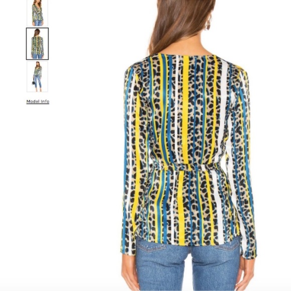 House of Harlow 1960 x Revolve Yandry Wrap Top L NWT - Picture 2 of 6